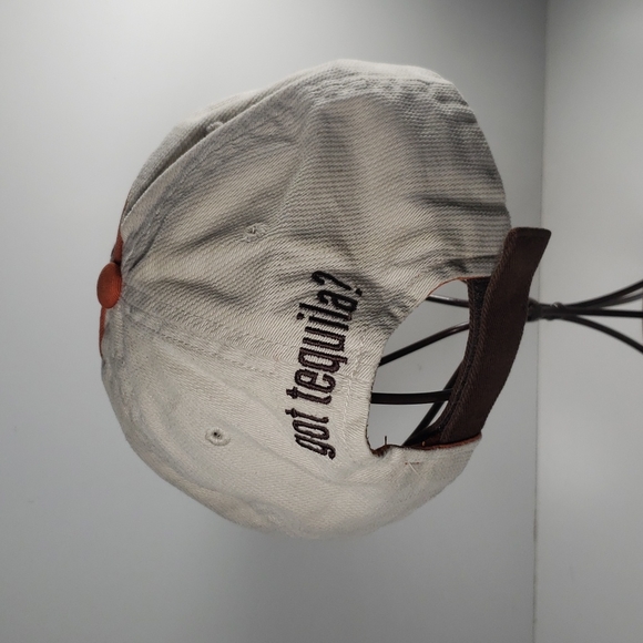 Cabo Wabo Cantina Lake Tahoe Dad Hat Cap 6 Panel Brown & Beige w/ Orange Piping - Picture 3 of 7